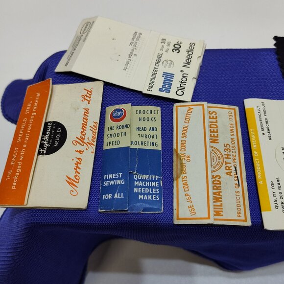 Sewing Needle Assortment Vintage Lighthouse Boye Milwards Scoville Steel Needles - Picture 4 of 6